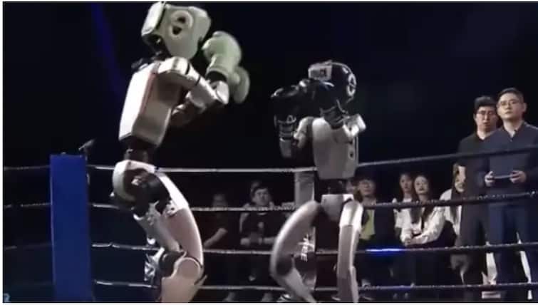 खूब चले लात-घूंसे,  चीन में हुआ दुनिया का पहला Robot Boxing Tournament, जानिए कौन जीता?
