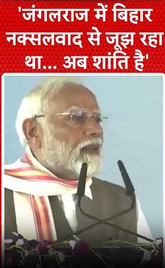 PM Modi Bihar Visit: 'जंगलराज में बिहार नक्सलवाद से जूझ रहा था.. CM Nitish के राज में शांति है'