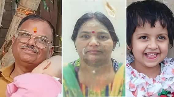 Accident : महामार्गावर भरधाव टँकरनं कार उडवली; एकाच घरातील आजोबा, आजी आणि चिमुरड्या नातीचा जागीच अंत, लेकीच्या बातमीनं आई बेशुद्ध पडली