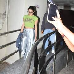 મૂવી ડેટ પર રૂમર્ડ ગર્લફ્રેન્ડ પલક તિવારી સાથે સ્પોર્ટ થયો ઇબ્રાહિમ અલી ખાન