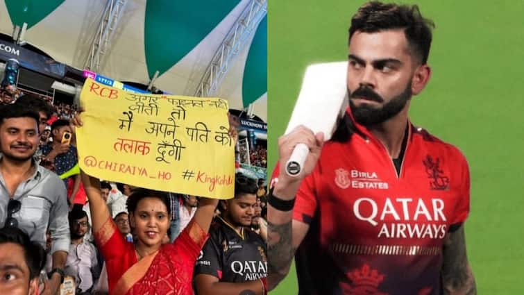 यदि आरसीबी नहीं जीतती है, तो महिला अपने पति को तलाक देगी, पागलपन की सभी सीमाओं को पार करेगी; वायरल पोस्ट करें
