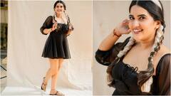 Sravanthi Chokarapu: చిట్టి గౌనులో రెండు జెళ్ళ స్రవంతి... గ్లామర్ ఒలకబోసిన యాంకర్