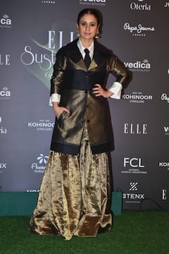 Elle awards: इंडो-वेस्टर्न में खूब जचीं सान्या, पिंक ड्रेस में बार्बी लगीं जैस्मिन, साड़ी में ऋचा का दिखा एलीगेंट लुक