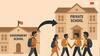 सरकारी स्कूलों छोड़ रहे स्टूडेंट्स, प्राइवेट स्कूलों में बढ़ रहा दाखिला, शिक्षा मंत्रालय ने जताई चिंता