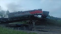 Second Bridge Collapse In Russia Derails Train Hours After Fatal Crash Near Ukraine