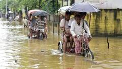 Heavy Rainfall Causes Waterlogging In Guwahati, Brahmaputra River Flows Above Danger Mark