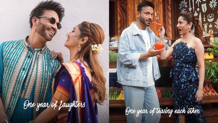  एक्ट्रेस अंकिता लोखंडे ने शो 'लाफ्टर शेफ्स 'के एक साल पूरे होने पर खास पोस्ट किया है. एक्ट्रेस ने शो से पति विकास जैन के साथ की कुछ मस्ती भरे पलों की तस्वीरें शेयर की हैं.