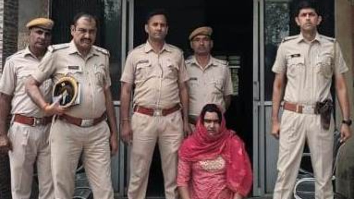महिला के वेश में मांग रहा था भीख, भरतपुर पुलिस ने 10 लाख के इनामी बदमाश को किया गिरफ्तार
