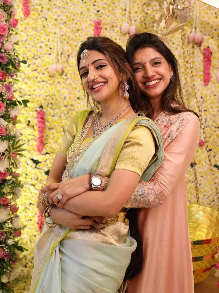 The intimate celebration was planned by her mother, whom she credited for the idea.