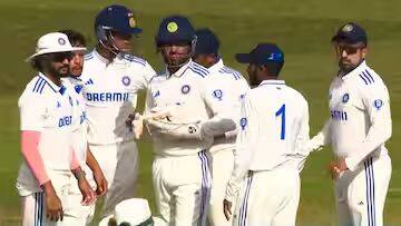 कॅन्टरबरी येथे भारत अ आणि इंग्लंड लायन्स यांच्यात पहिला अनौपचारिक कसोटी सामना खेळला जात आहे. इंग्लंड लायन्सने नाणेफेक जिंकून प्रथम गोलंदाजी करण्याचा निर्णय घेतला.