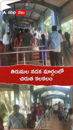 తిరుమల నడక మార్గంలో చిరుత కలకలం