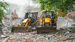 Demolition Drive Continues For Second Day At Delhi's Madrasi Camp In Jangpura
