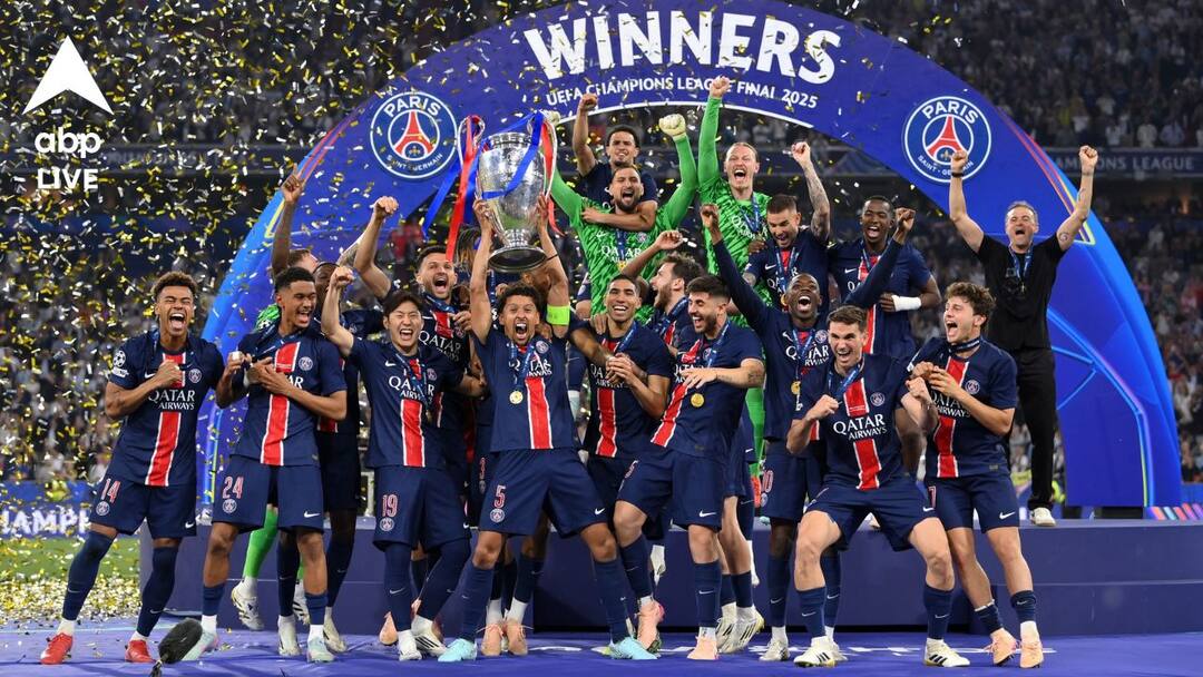 UCL Final: ইন্টার মিলানকে নাস্তানবুদ করে ঐতিহাসিক জয়, প্রথম চ্যাম্পিয়ন্স লিগ খেতাব এল পিএসজির ঘরে UCL Final 2025 Paris Saint-Germain thrash inter milan to clich first title Luis Enrique treble UCL Final: ইন্টার মিলানকে নাস্তানবুদ করে ঐতিহাসিক জয়, প্রথম চ্যাম্পিয়ন্স লিগ খেতাব এল পিএসজির ঘরে