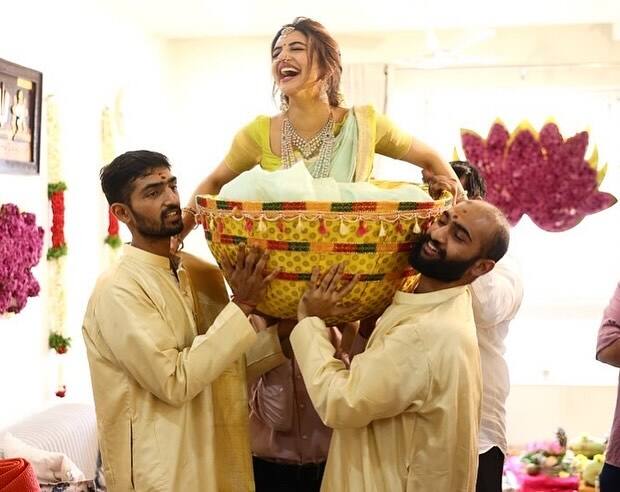 Sreeleela cleared the air with a caption: “This is how we celebrated birthdays at home.”