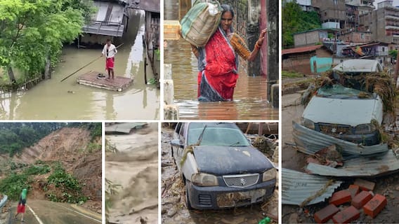 ईशान्येकडील 3 राज्यांमध्ये दोन दिवसांत 26 जणांचा मृत्यू: अरुणाचलमध्ये कार खड्ड्यात कोसळली; मिझोराममध्ये भूस्खलन, 13 घरे कोसळली; सिक्कीममध्ये 1500 पर्यटक अडकले