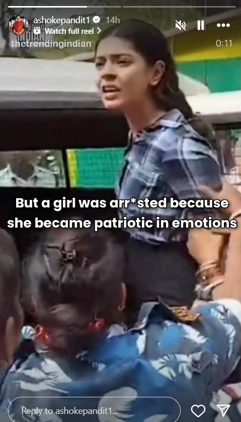 कंगना के बाद अब अशोक पंडित ने किया शर्मिष्ठा पनोली को सपोर्ट,  बोले- 'उसे अकेला मत छोड़ो, अपनी आवाज उठाओ