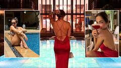 बैकलेस ड्रेस में लाल परी बनीं मलाइका अरोड़ा, पूल किनारे बैठ बिकिनी में दिए ऐसे पोज, फैंस बोले- 'फिटनेस सीक्रेट क्या है'