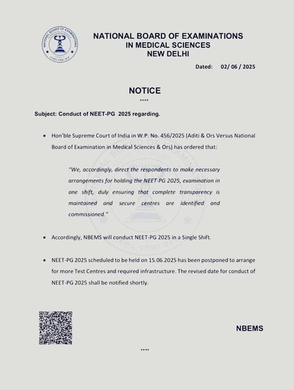 NEET PG 2025 Exam: குட்டு வைத்த உச்ச நீதிமன்றம்; தள்ளிப்போன நீட் முதுகலைத் தேர்வு- எப்போது தெரியுமா?