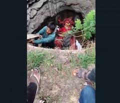 नवशिक्या ड्रायव्हरनं ब्रेकऐवजी अँक्सिलेटर दाबला अन् ट्रॅक्टर थेट विहिरीत कोसळला, शेतकऱ्याच्या डोक्याचा ताप वाढला