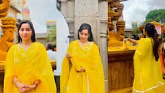 मल्हारी मार्तंडाच्या नावानं चांगभलं... कारेगावच्या सरपंच मॅडम खंडोबाच्या दर्शनाला Photos