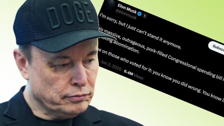 After DOGE Exit, Elon Musk Unleashes Fury On ‘Pork-Filled’ US Congressional Spending Bill