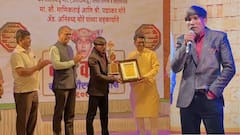 लय भारी वाटतंय... 'झापुक झुपूक' स्टार सूरज चव्हाणचा स्वर्गीय शाहीर दादा कोंडके पुरस्कारानं सन्मान