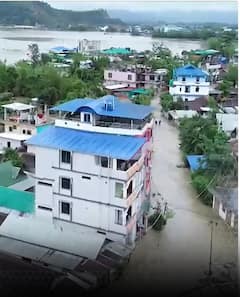 इंफाल के पोरोमपाट में बाढ़ से बिगड़े हालात | ABP NEWS SHORTS