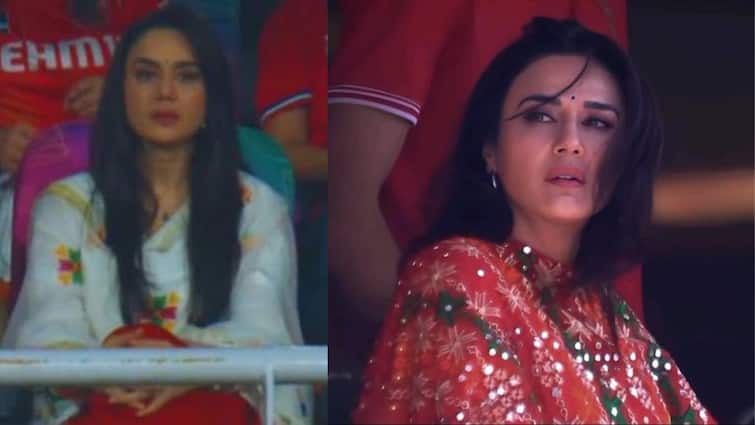 IPL Final 2025 Preity Zinta team pbks lost to virat kohli team Rcb IPL में पंजाब किंग्स की हार पर उदास दिंखीं प्रीति ज़िंटा, फैंस बोले- 'आपको रोते हुए नहीं देख सकते'