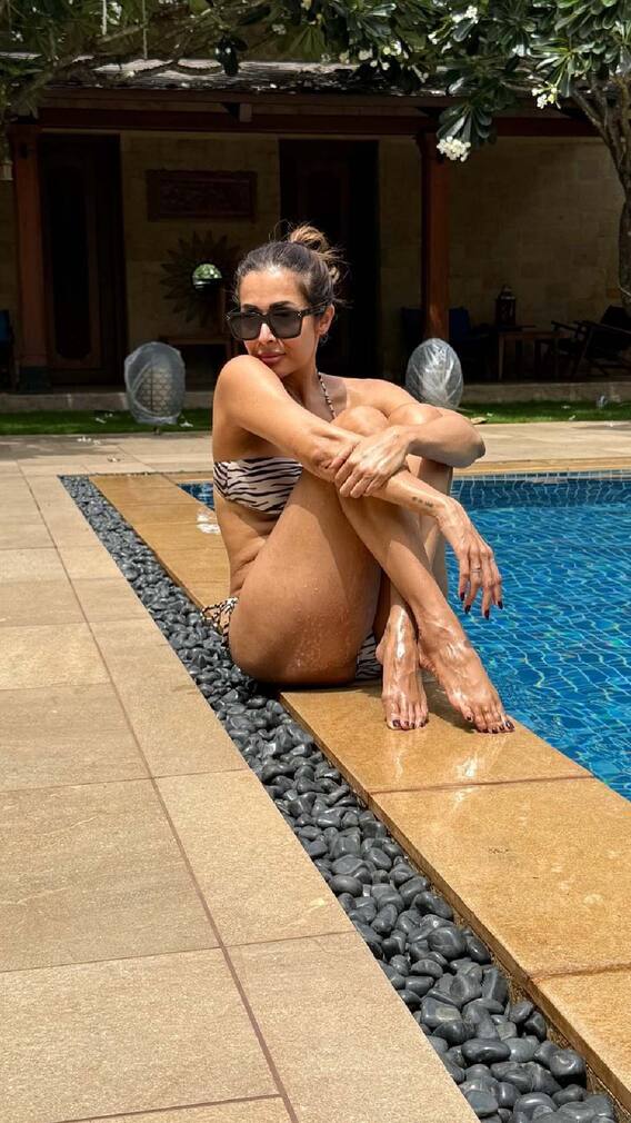 मलायकाचा गोव्यात योगा, असा घालवते दिवस...