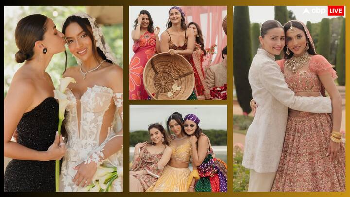 Alia Bhatt Pics: आलिया भट्ट ने अपनी बेस्ट फ्रेंड की शादी से अपनी तस्वीरें शेयर की हैं. इनमें उन्हें जमकर मस्ती करते देखा जा सकता है. फैंस उनकी फोटोज पर खूब प्यार लुटा रहे हैं.
