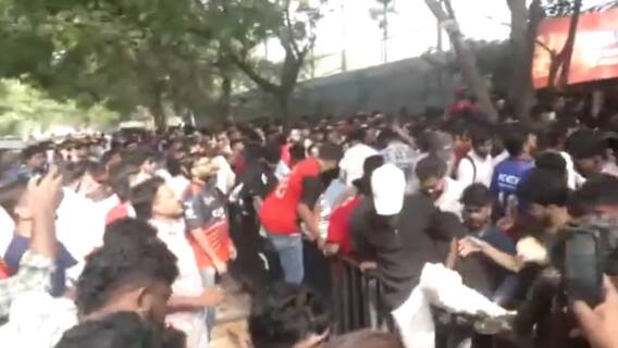 Bengaluru Streets Flooded As RCB Arrives, Police Use Mild Lathi Charge To Control Overcrowding — Video