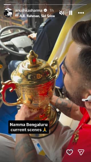 Anushka Sharma Shares Glimpse Of Virat Kohli’s Homecoming With IPL Trophy: 'Namma Bengaluru