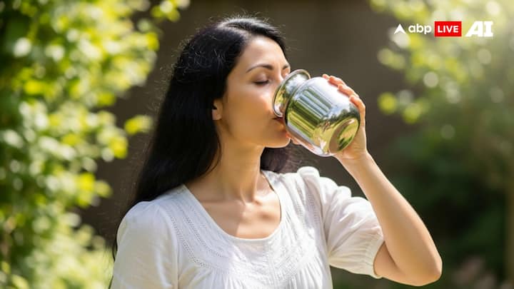 Drinking water in silver or copper vessel keeps the body healthy.