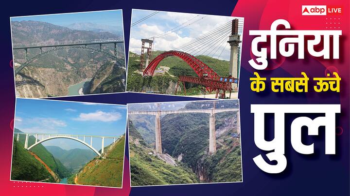 Highest Bridges In World: दुनिया का सबसे ऊंचा पुल भारत में बना है, जिसका कल पीएम नरेंद्र मोदी उद्घाटन करने जा रहे हैं. लेकिन क्या आपको दुनिया के कुछ बड़े पुलों के बारे में पता है. चलिए जानते हैं.