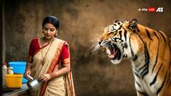 UP News: बर्तन धो रही थी महिला, घर के अंदर से गर्दन दबोच कर घसीट ले गया बाघ, खेत में मिला शव