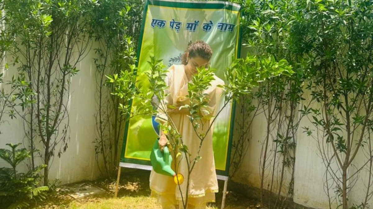 पर्यावरण दिवस पर कंगना रनौत ने लगाया पौधा, कहा- ‘ये हमें विरासत में मिला है और…’