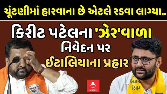Visavadar by Poll: કિરીટ પટેલના 'ઝેર'વાળા નિવેદન પર ઈટાલિયાના પ્રહાર