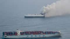 Ship Carrying 3,000 Cars Catches Fire Off Alaska, Video Shows Smoke Rising From Deck Loaded With EVs