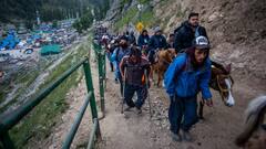 अस्थायी रूप से रोकी गई अमरनाथ यात्रा, भूस्खलन में महिला की मौत