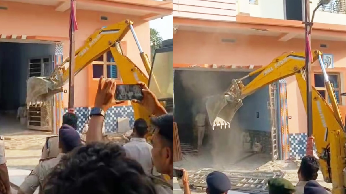 बिहार: मुजफ्फरपुर में रेप के आरोपी के घर बुलडोजर लेकर पहुंची पुलिस… तुरंत कर दिया सरेंडर