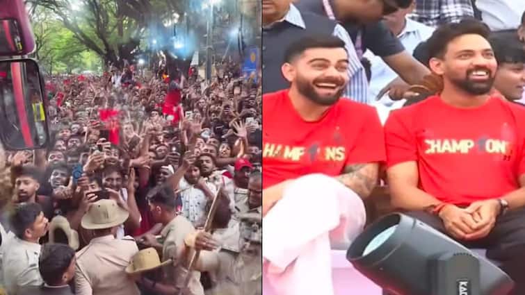 RCB Victory Parade Stampede: लोगों की मौत के बाद भी चिन्नास्वामी में चलता रहा RCB का जश्न, सोशल मीडिया पर हुई आलोचना