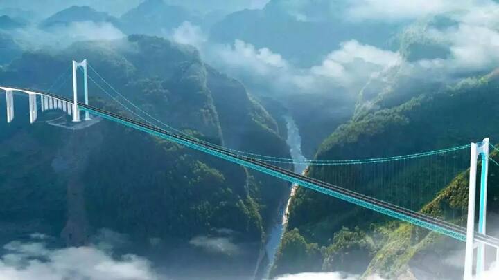 इसके बाद नंबर आता है वुजुओ नदी रेल पुल का जो कि चीन गुइझोउ प्रांत में है, जो कि झिजिन और नयांग शहरों को जोड़ता है. यह भी दुनिया के ऊंचे बीम पुलों में से एक है.