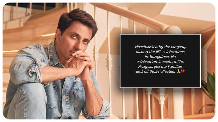  बेंगलुरु में मची भगदड़ पर सोनू सूद ने जताया दुख, बोले- ‘कोई भी जश्न जीवन के बराबर नहीं’
