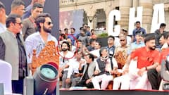 RCB Felicitation Sparks Political Row Over ‘VIP Privilege’; Minister’s Son Sharing Stage Draws Criticism