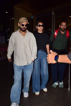 RCB की आईपीएल जीत के बाद एयरपोर्ट पर स्पॉट हुए विराट-अनुष्का, कपल के स्टाइलिश अंदाज पर फिदा हुए फैंस