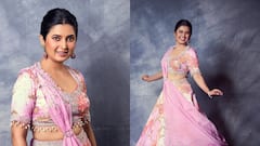 Prajkata Mali : परी म्हणू की सुंदरा; गुलाबी लेहेंग्यात प्राजक्ता माळीने शेअर केला मनमोहक अंदाज!