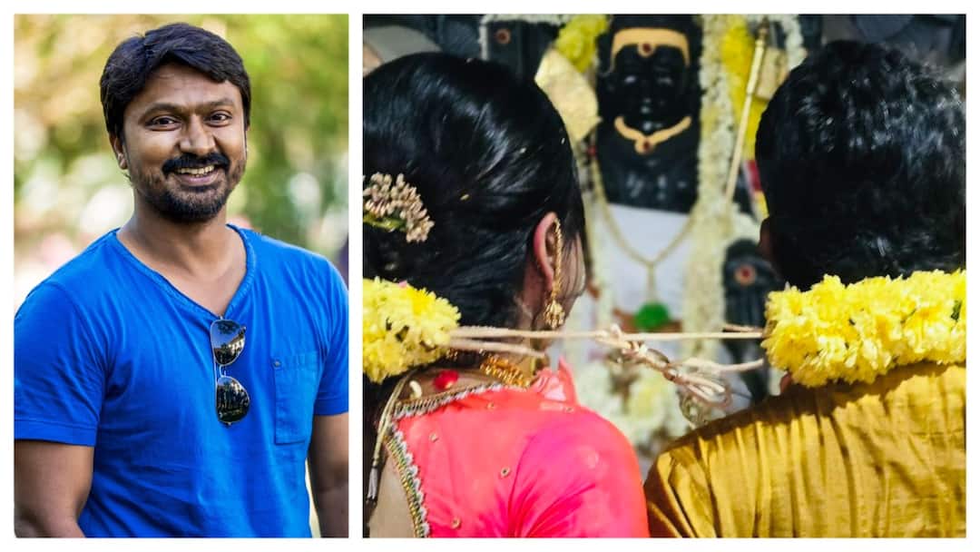 Director Vishnuvardhan Borther Actor Krishna 2nd marriage photos goes viral Krishna Marriage: ஒரே வருடத்தில் விவாகரத்து... 47 வயதில் நடிகர் கிருஷ்ணாவுக்கு நடந்த 2-ஆவது கல்யாணம்! வைரலாகும் திருமண புகைப்படம்!
