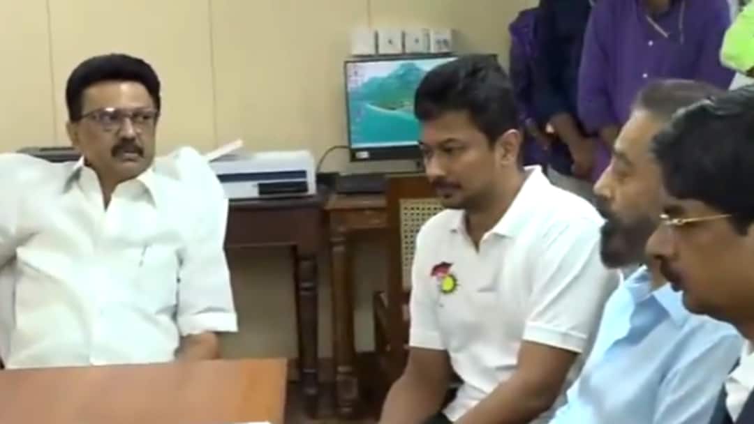 Kamal Haasan Files Nomination Rajya Sabha Race As DMK Backs MNM Chief Kamal Haasan Files Rajya Sabha Nomination In Presence Of CM Stalin