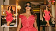 डीपनेक शॉर्ट ड्रेस में लाल परी बनकर इठलाईं जाह्नवी कपूर, तस्वीरों में फ्लॉन्ट किया न्यू हेयर कट