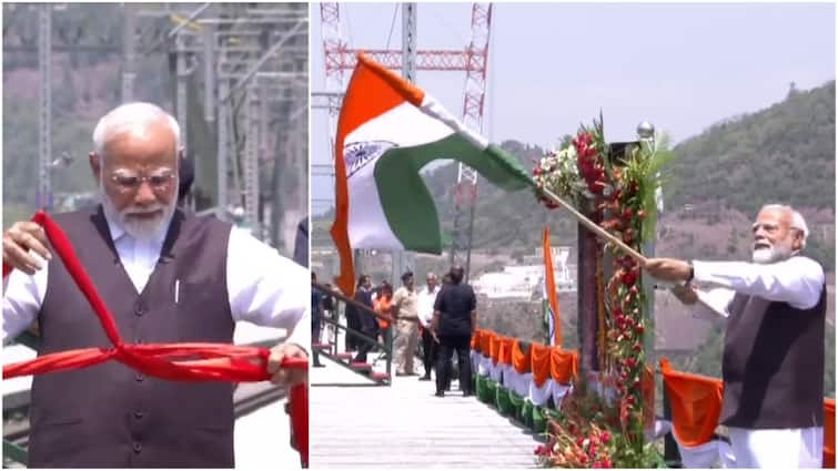 PM Modi Inaugurates World’s Highest Chenab Rail Bridge, Flags Off Vande Bharat Train
